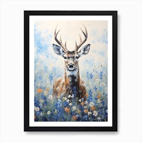 Deer In The Meadow Art Print