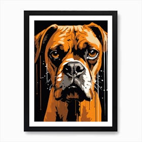 Boxer Dog Painting 3 Art Print