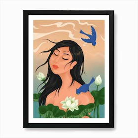 Lotus Flower 1 Art Print