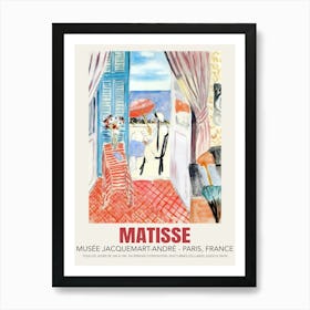 Matisse Woman With A Red Umbrella Art Print