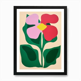 Cut Out Style Flower Art Calla Lily 1 Art Print