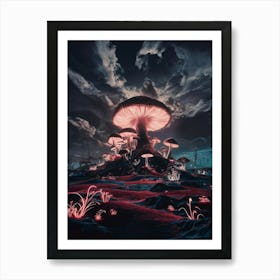 Mushroom Forest 2 Art Print