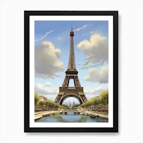 Eiffel Tower art print 3 Art Print