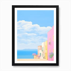 San Vito Lo Capo, Italy Colourful View 4 Art Print