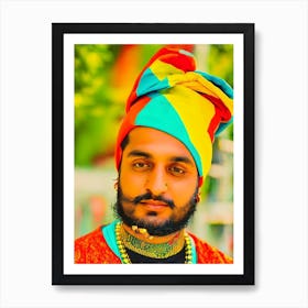 Sidhu Moose Wala Colourful Pop Art Art Print