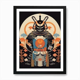Japanese Samurai Illustration 13 Art Print