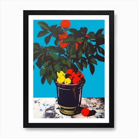 Bouvardia Still Life 3 Pop Art  Art Print