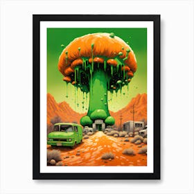 Nuclear Orange 3 Art Print