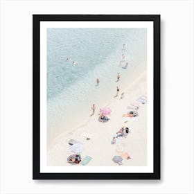 People At The Beach Tropea Art Print