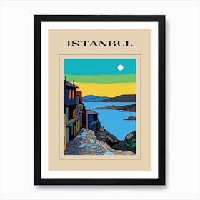 Minimal Design Style Of Istanbul, Turkey  1 Poster Art Print