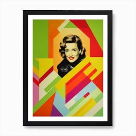 Janet Mcteer Colourful Pop Movies Art Movies Art Print