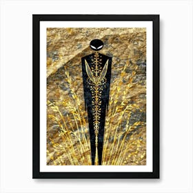 Alien In The Field Art Print