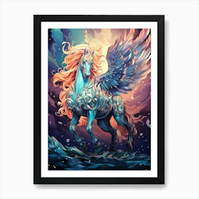 Unicorn With Wings 1 Art Print