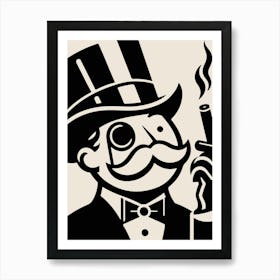 Monopoly Man Art Print