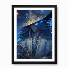 Wizard In A Hat Art Print