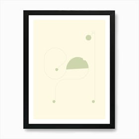 Minimalist snail arbres poster Art Print