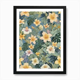 Dance of the Tropical Petals Art Print