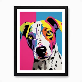 Pop Art Dog Cartoon Style 1 Art Print