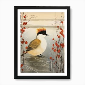 Bird Illustration Grebe 4 Art Print