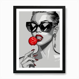 Lollipop Girl 1 Art Print