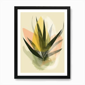 Air Plant Plant Minimalist Illustration 2 Art Print