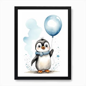 Adorable Chibi Baby Penguin (15) Art Print