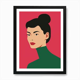 Portrait Of A Woman 479 Art Print