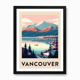 Vancouver 3 Vintage Travel Poster Art Print