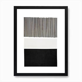 Black And White Mid Century B Art Print