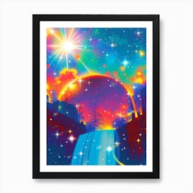 Psychedelic Sky Art Print