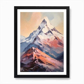 Monte Rosa Switzerland Italy 2 Mountain Painting Art Print