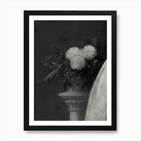 Bride With Flowers Art Print