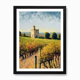 Vineyard Vincent Van Gogh Painting (6) Art Print