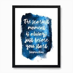 Stephen King Quote Art Print