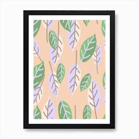 Leaf Pattern Art Print