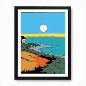 Minimal Design Style Of Cape Cod Massachusetts, Usa 2 Art Print