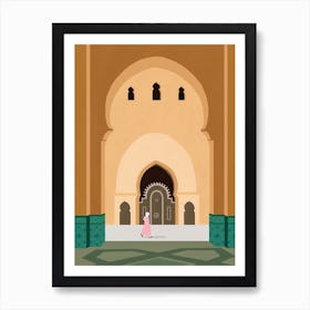 Mosque In Casablance Morocco Art Print