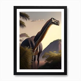 Brachiosaurus Illustration Dinosaur Art Print