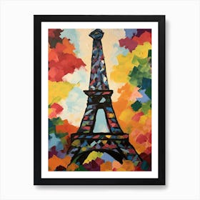 Eiffel Tower Paris France Henri Matisse Style 5 Art Print
