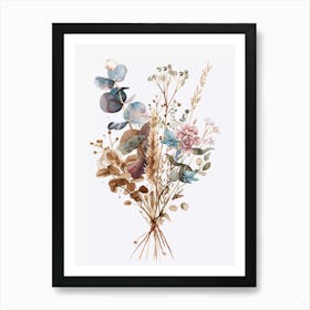 Bouquet Of dry Flowers Art Print