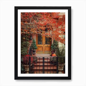 Door Of Autumn, New York Art Print