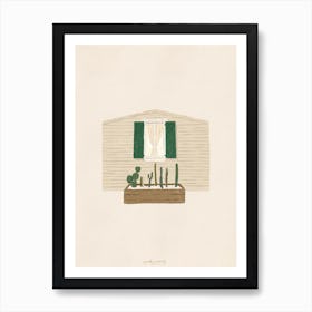 The Cactus House Art Print