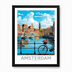 Amsterdam Travel Gift Holland Art Print