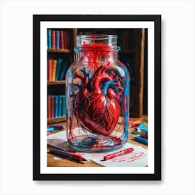 Heart In A Jar Art Print