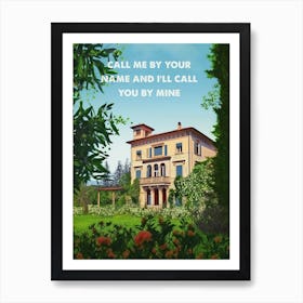 Call Me By Your Name Movie Art Print