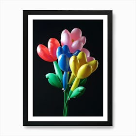 Bright Inflatable Flowers Everlasting Flower 3 Art Print