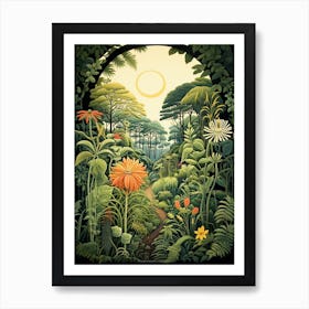 Shanghai Botanical Garden China Henri Rousseau Style 3 Art Print