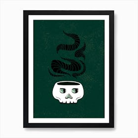 Skull & Smoke Art Print