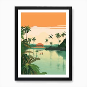 Samoa 2 Travel Illustration Art Print