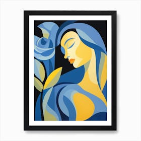 Blue Rose Art Print